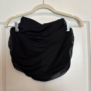 Elegant Black Women's Strapless Corset Top